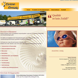 Webseite Erfolgsstory: Elektro Portschy