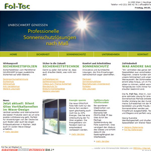 Webseite Erfolgsstory: Fol-Tec