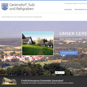 Webseite Erfolgsstory: Gemeinde Gerersdorf-Sulz